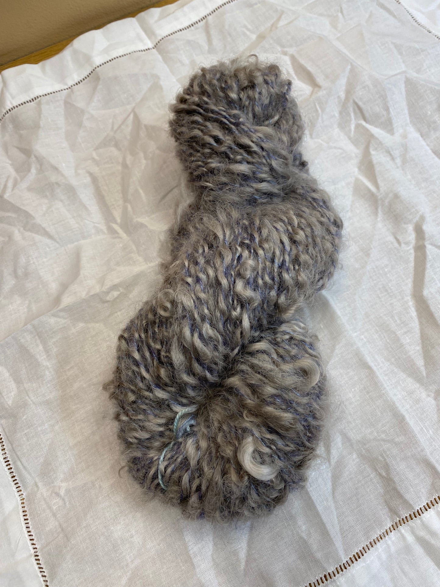 Naturally Dyed Handspun Lockspun Yarn