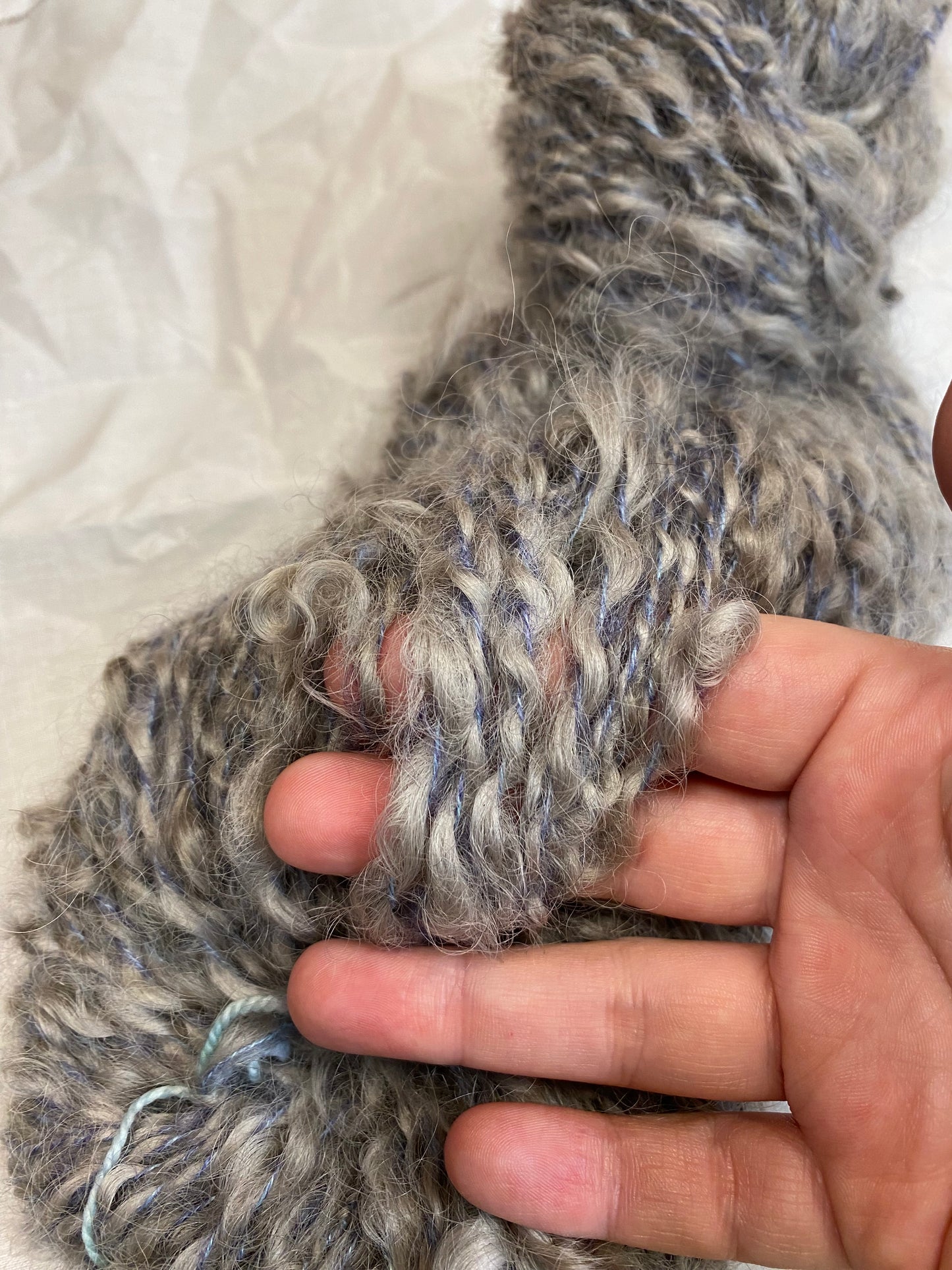 Naturally Dyed Handspun Lockspun Yarn