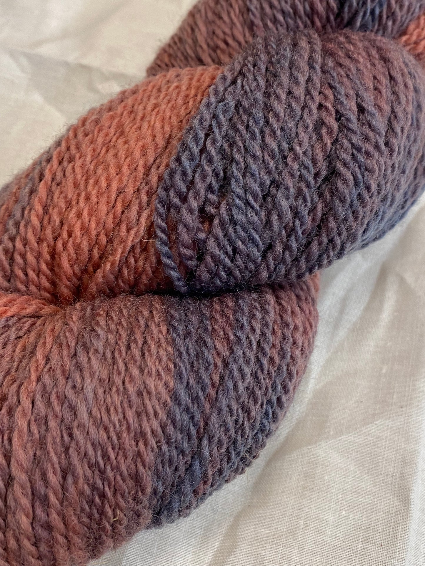 Montana Millspun Romney Yarn Naturally Dyed - Red/Purple/Blue