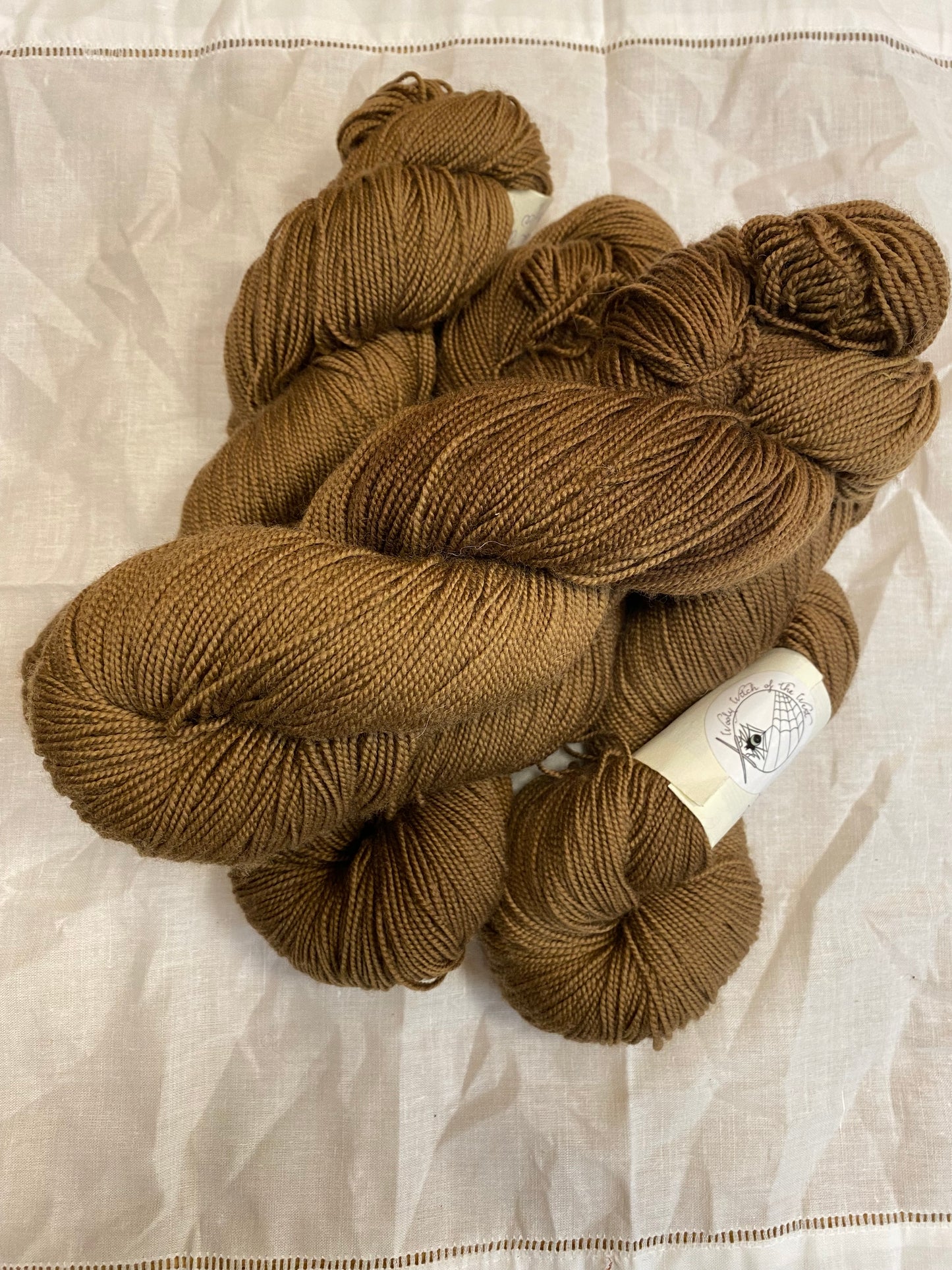Black Walnut Dyed Fingering Weight Yarn