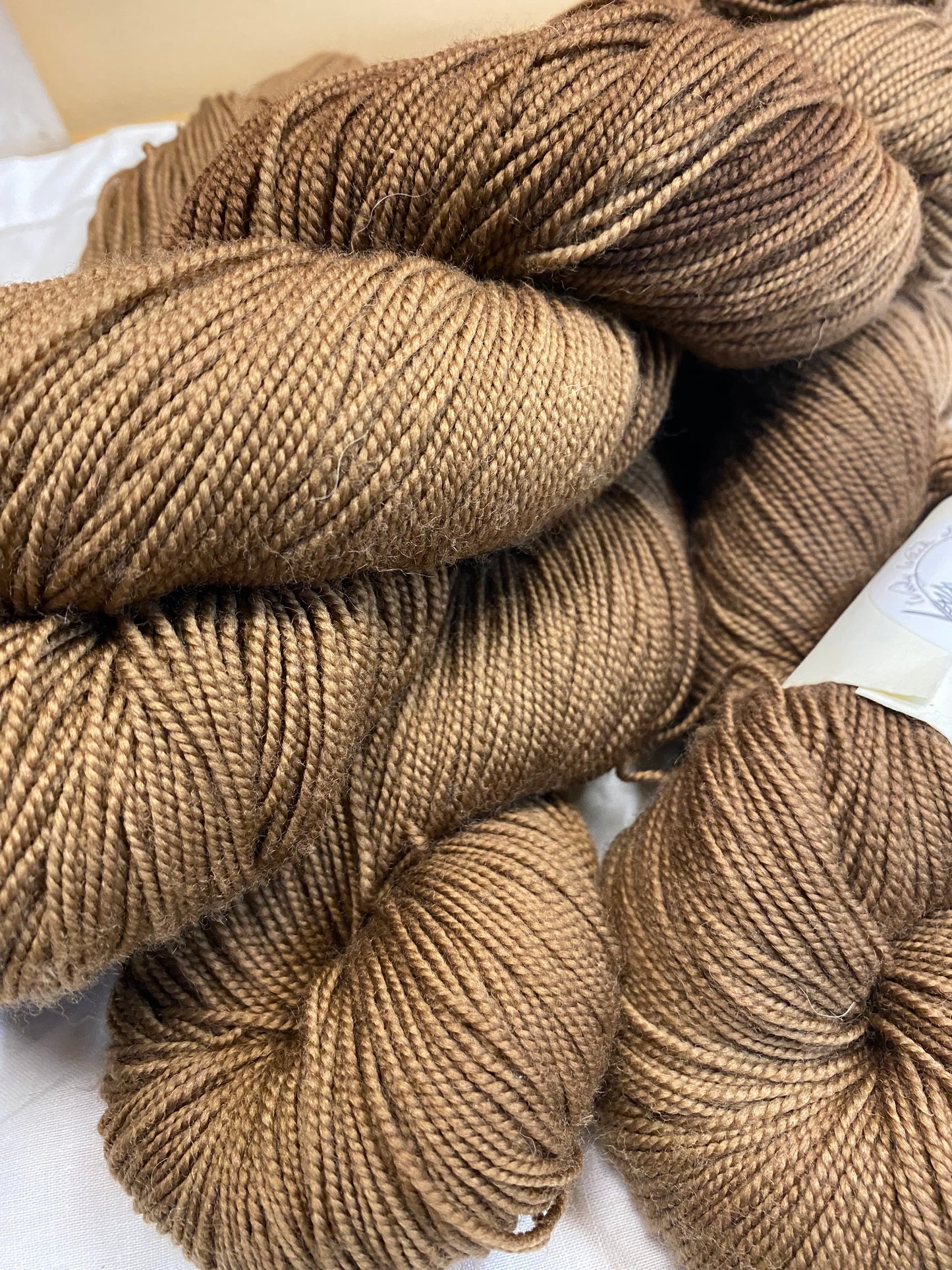 Black Walnut Dyed Fingering Weight Yarn