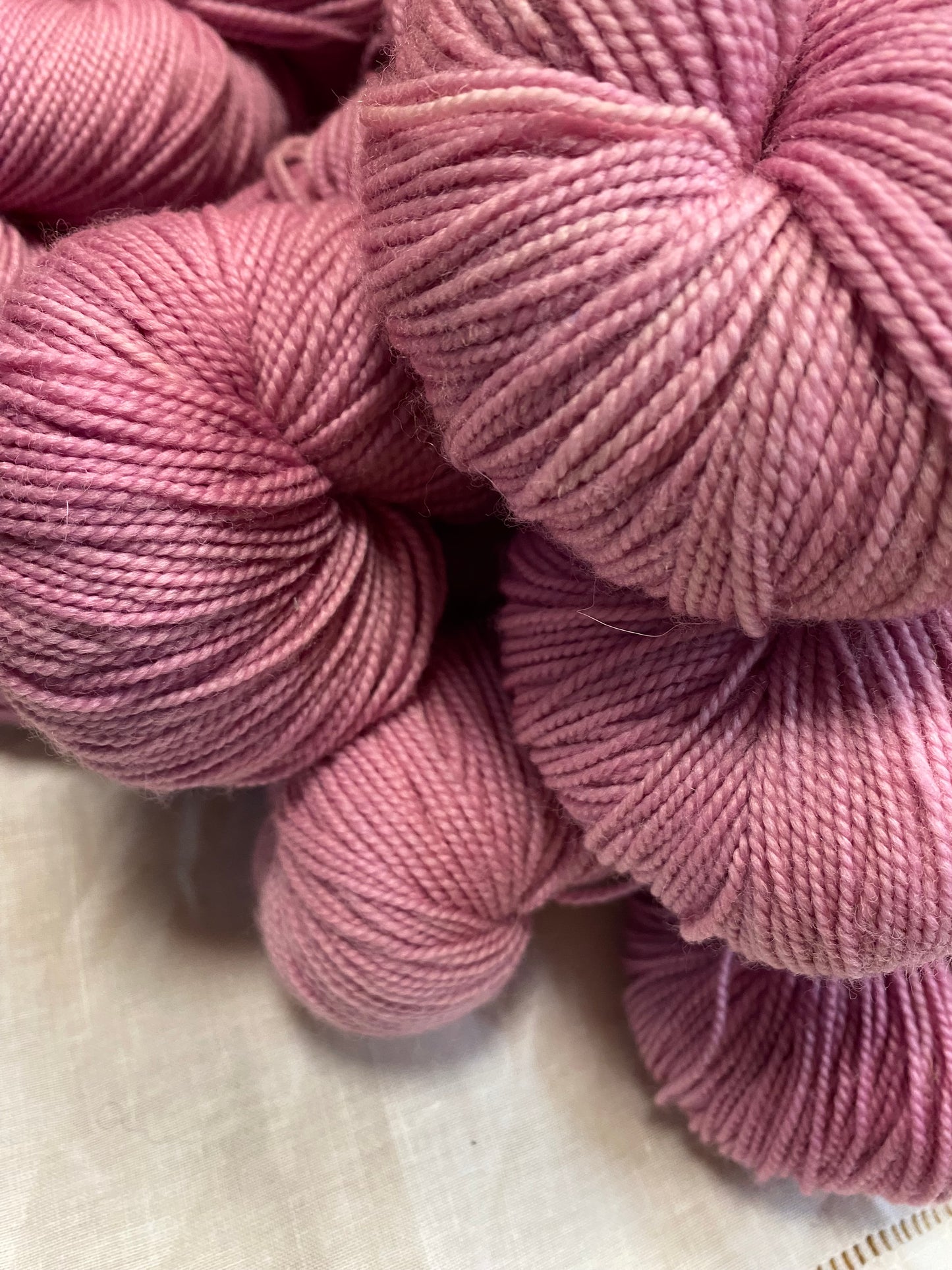 Bright Pink Fingering Weight Yarn