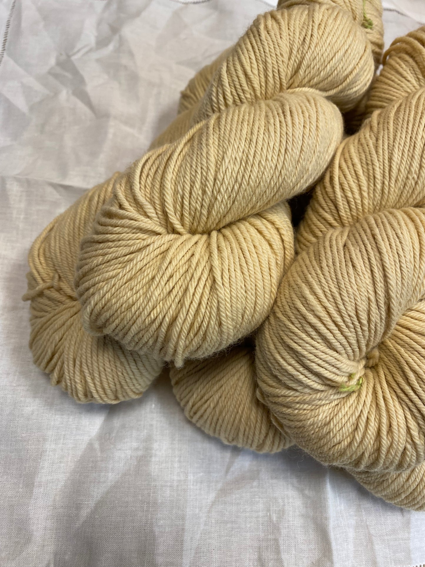 Merino Wool Worsted Weight Yarn - Yellow