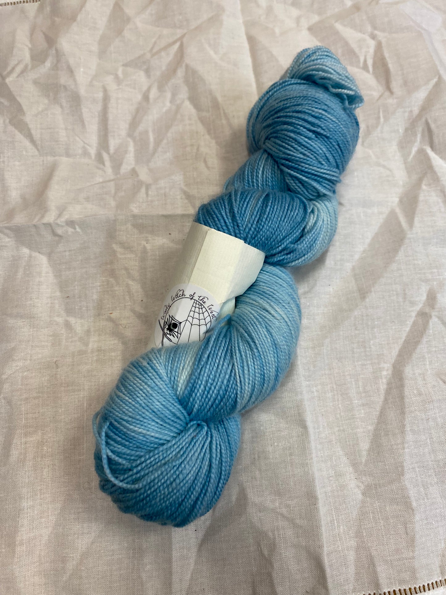 Saxon Blue Indigo Dyed Fingering Weight Yarn