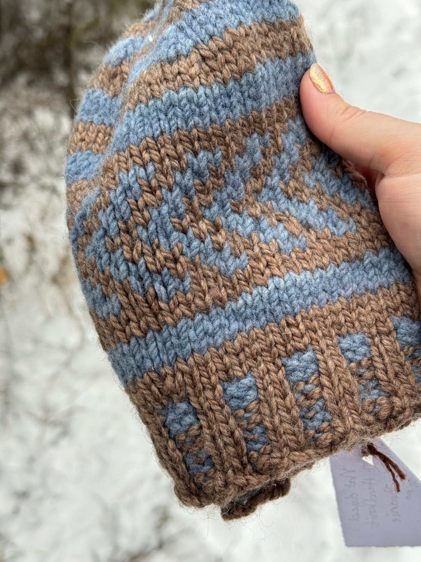 Naturally Dyed Wool Colorwork Hat