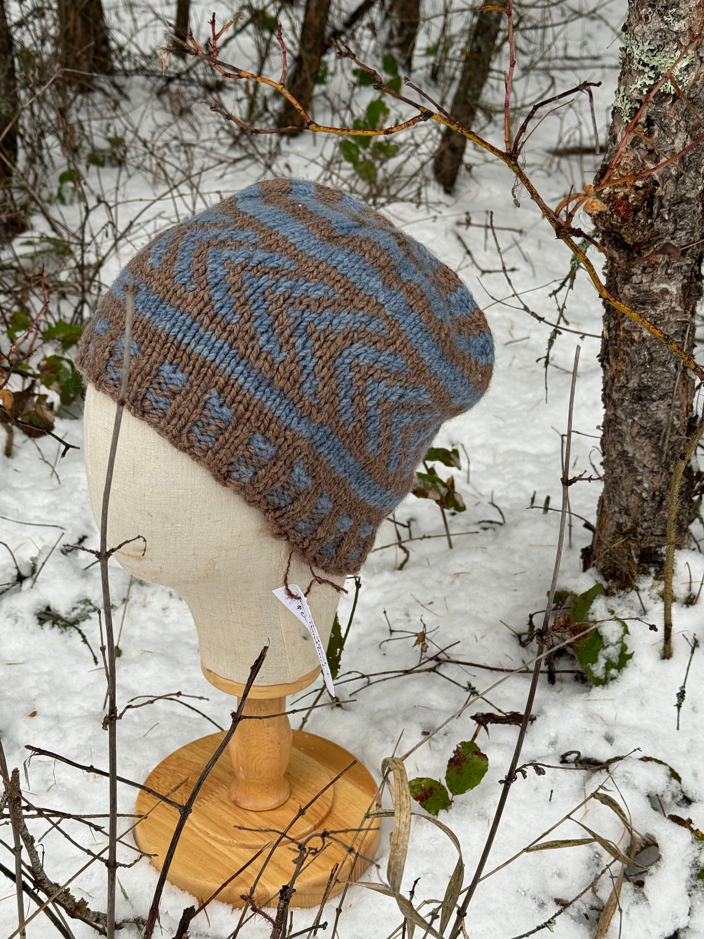 Naturally Dyed Wool Colorwork Hat